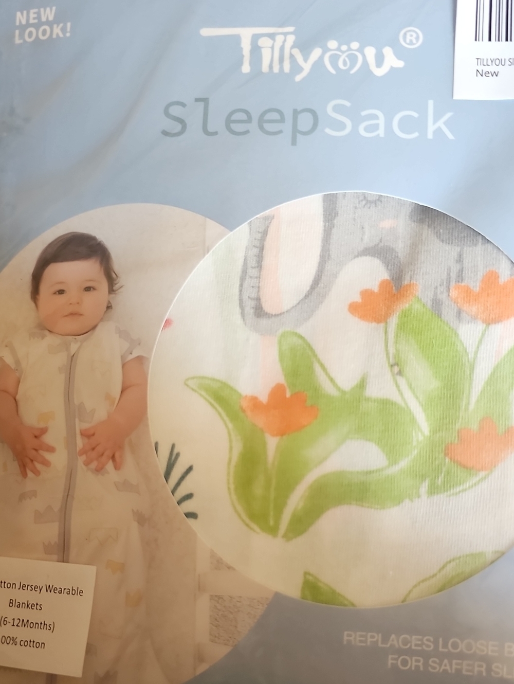 Baby toddler sleep sack three pack Bnwt Unopened Shower Gift Jungle /Solid Print